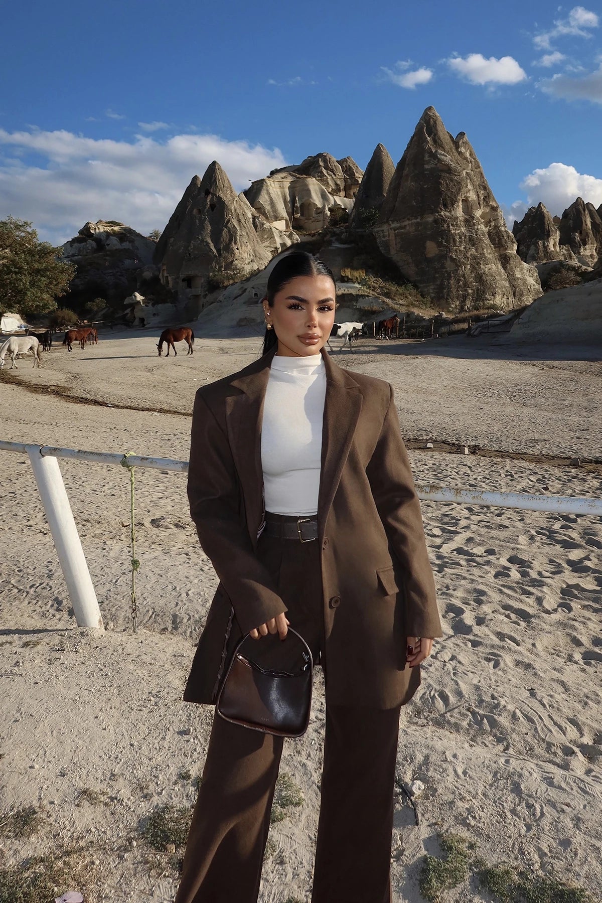 Brown Oversized Suit