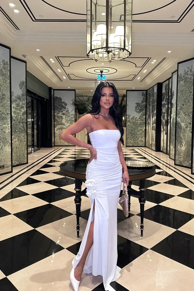 Katharina Strapless Dress - White