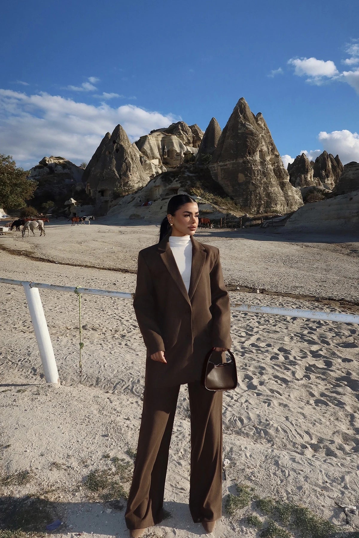 Brown Oversized Suit