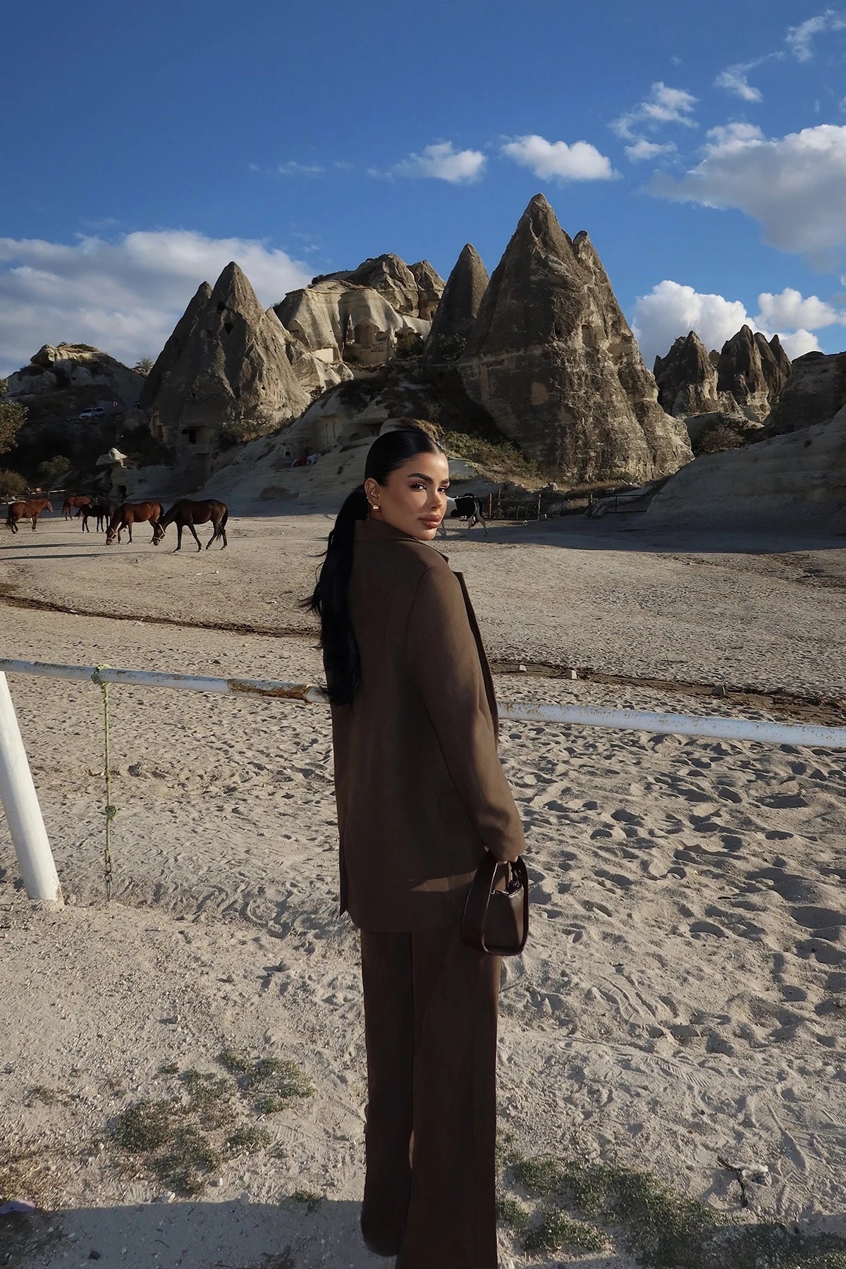Brown Oversized Suit