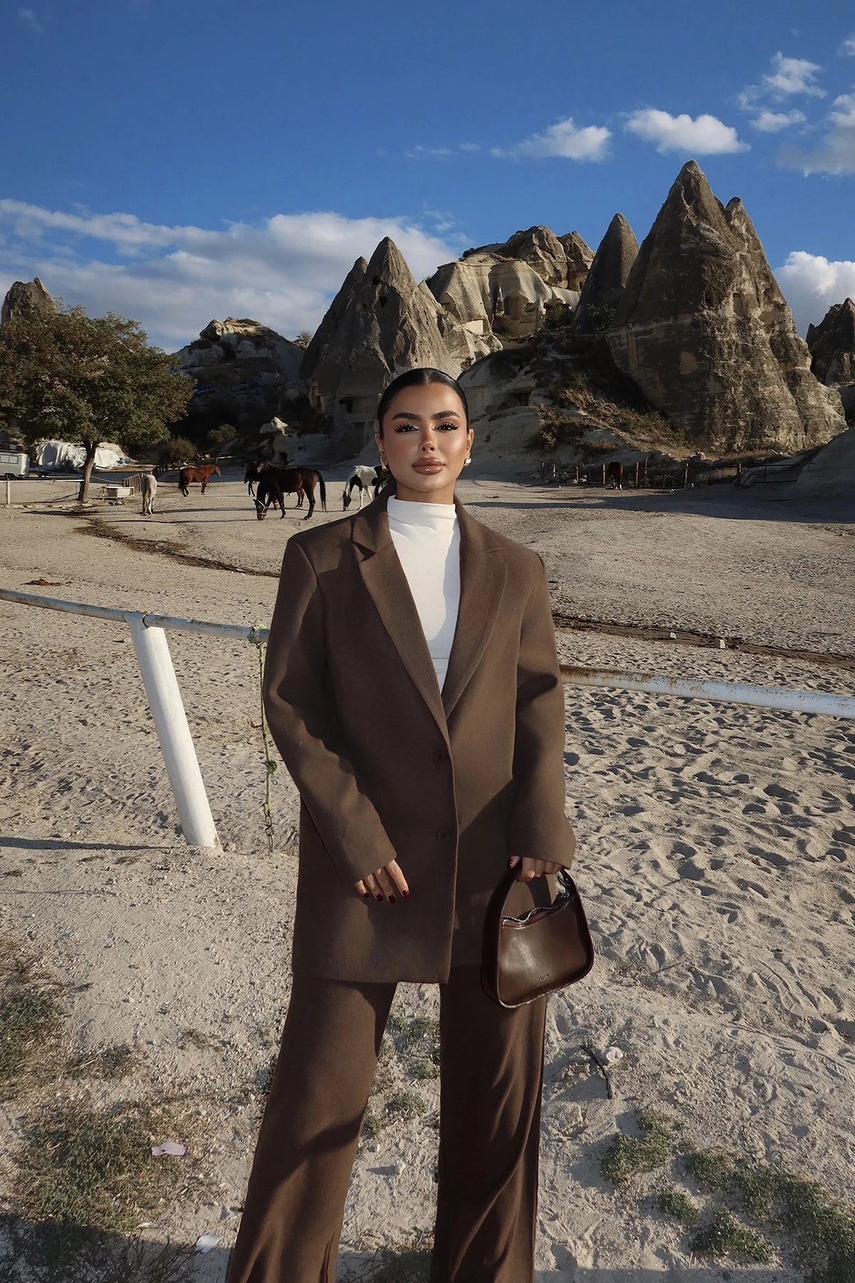 Brown Oversized Suit