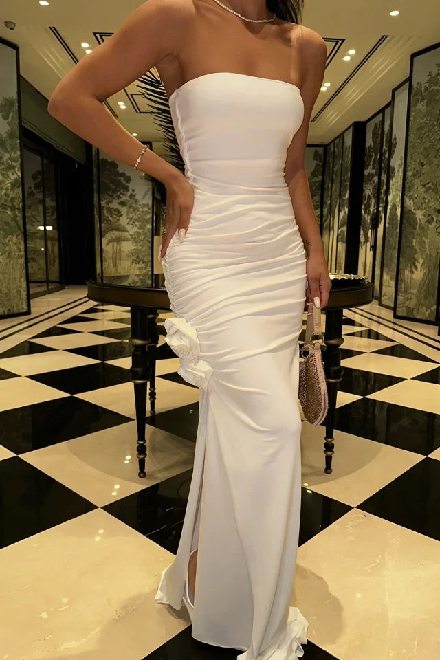 Katharina Strapless Dress - White