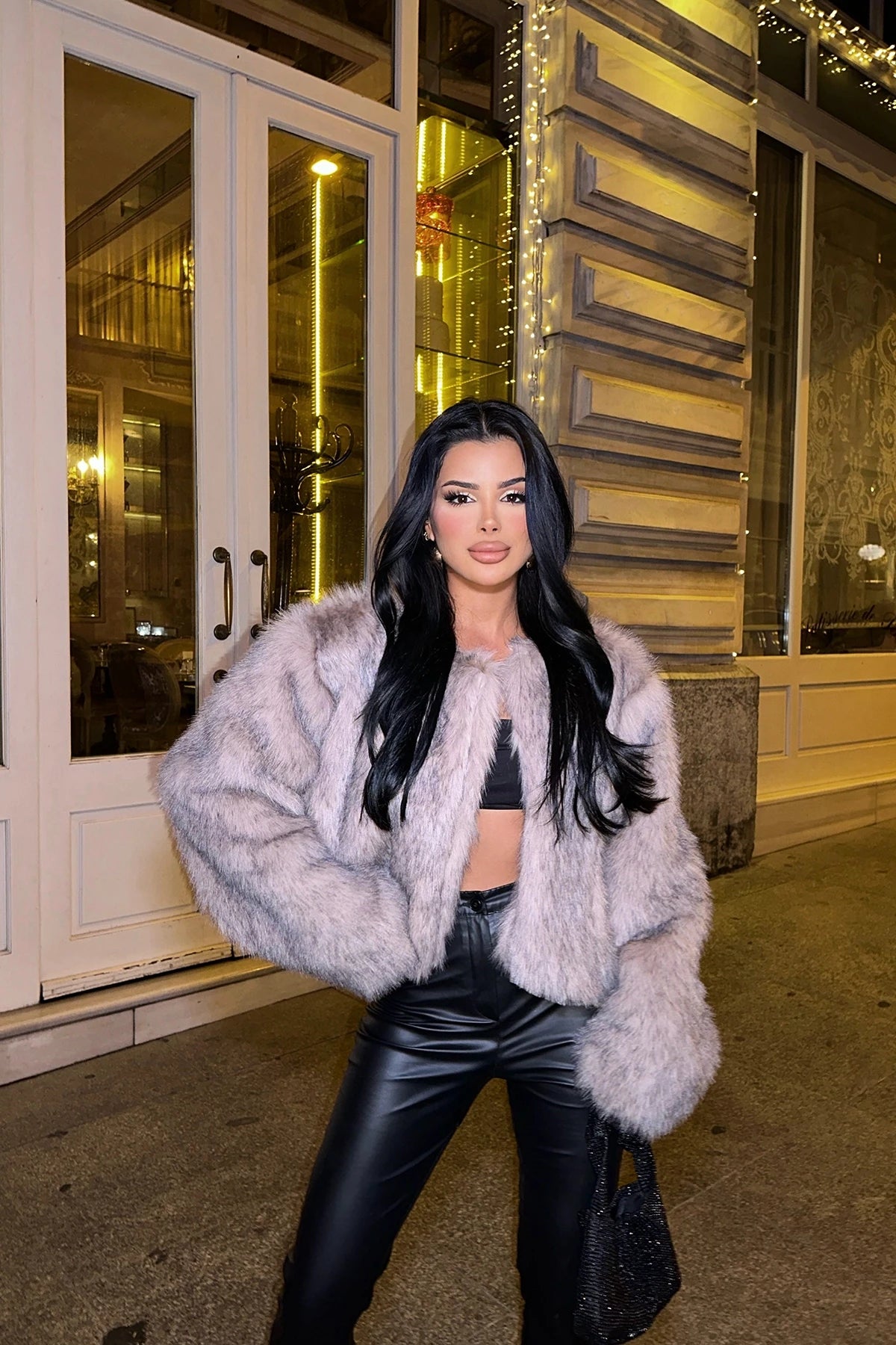 Short Faux Fur Jacket