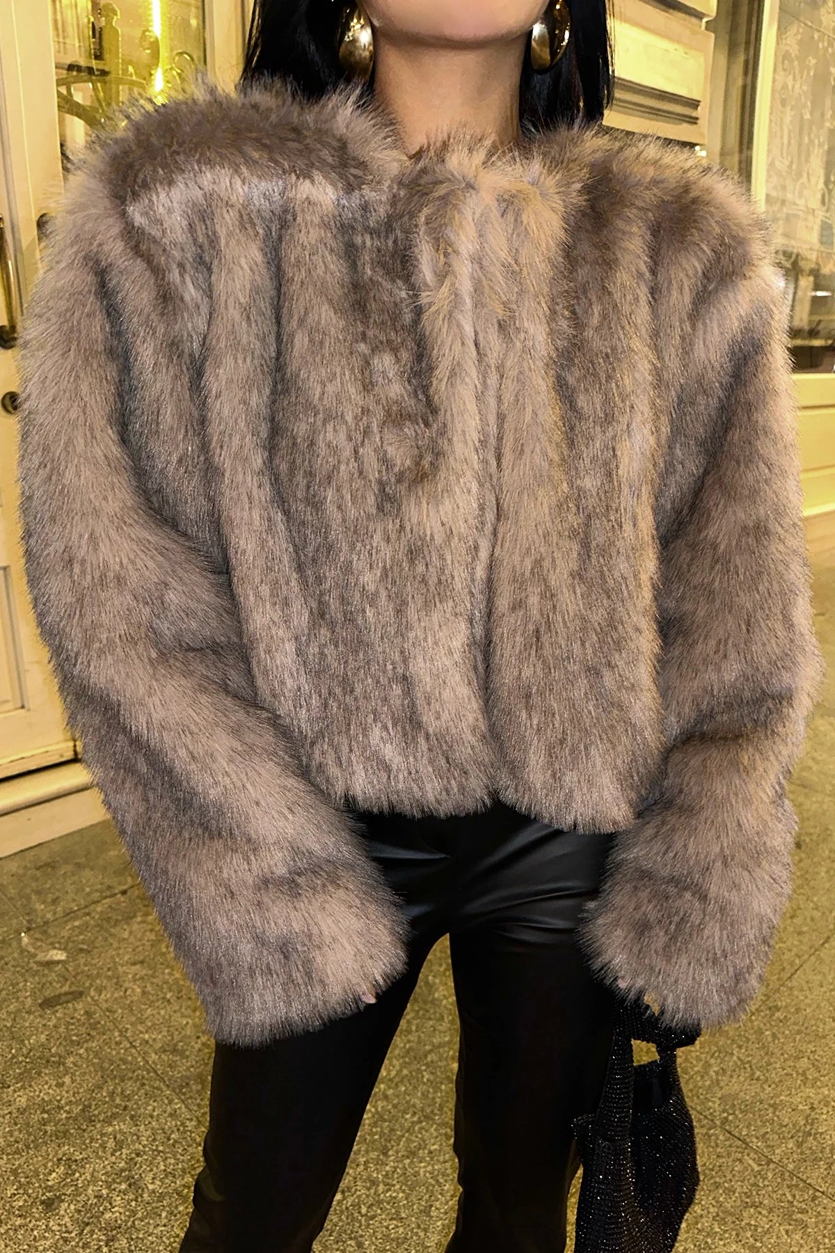 Short Faux Fur Jacket
