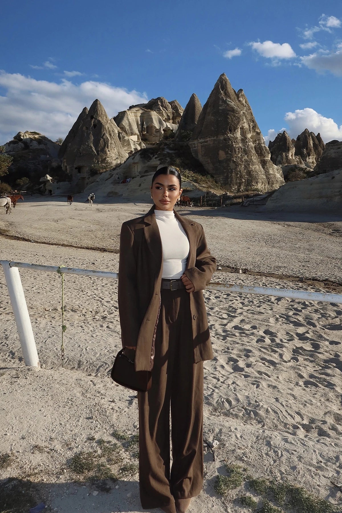 Brown Oversized Suit
